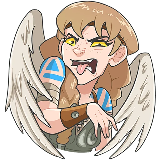 🤢 Стикер «Хильда Без Текста» для Telegram