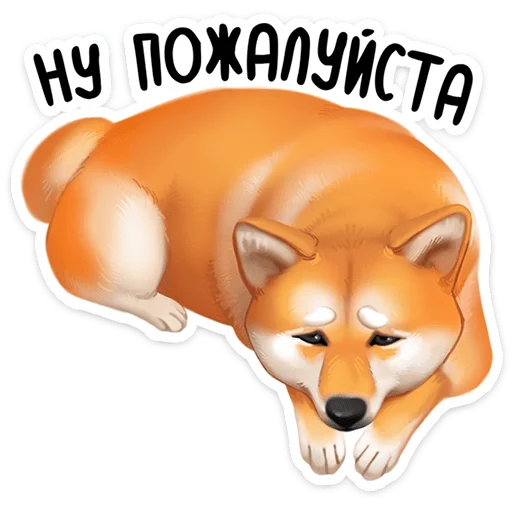 🐶 Стикер «Ину» для Telegram