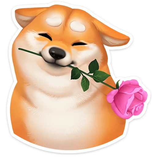 🐶 Стикер «Ину» для Telegram