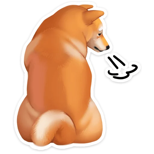 🐶 Стикер «Ину» для Telegram