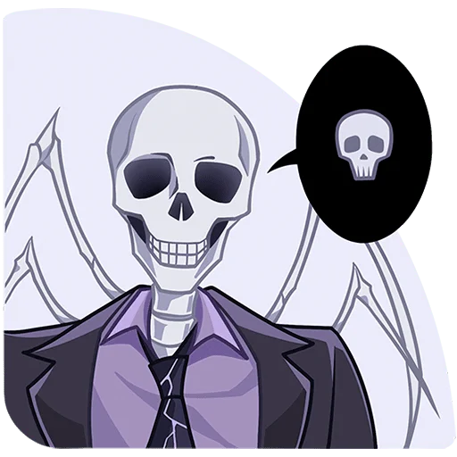 💀 Стикер «Като Без текста» для Telegram