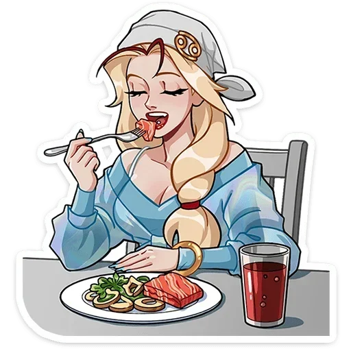 🍽 Стикер «Кэнси» для Telegram