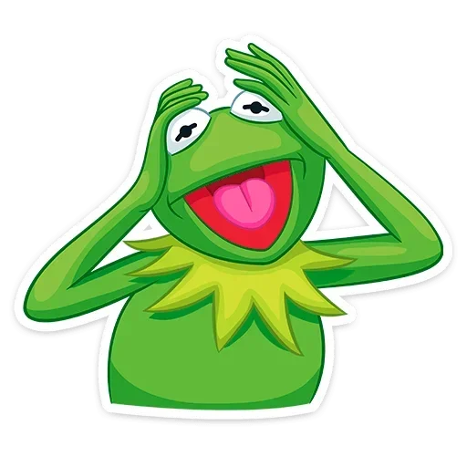 😱 Стикер «Кермит» для Telegram