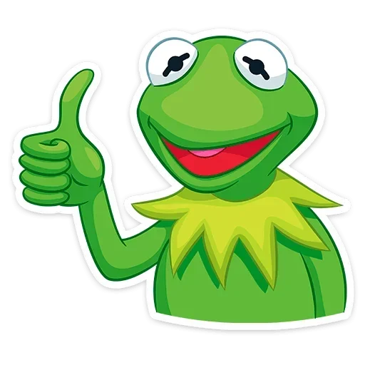😀 Стикер «Кермит» для Telegram