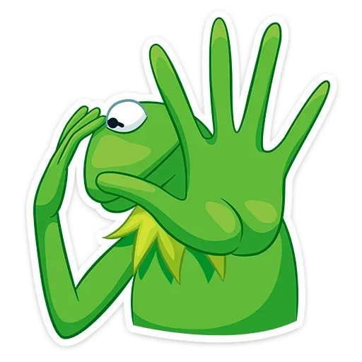 🙅‍♂️ Стикер «Кермит» для Telegram