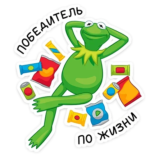 😌 Стикер «Кермит» для Telegram