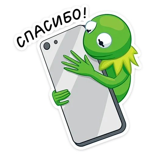 🤗 Стикер «Кермит» для Telegram
