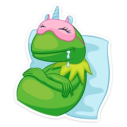 😴 Стикер «Кермит» для Telegram