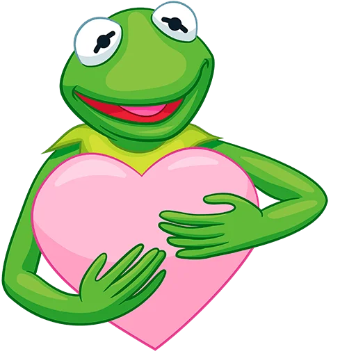🥰 Стикер «Кермит Без Текста» для Telegram