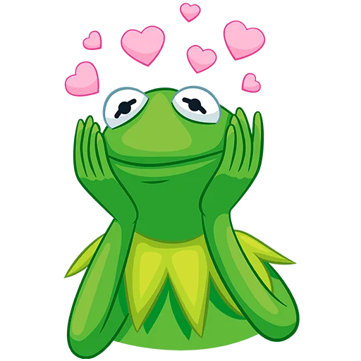 🥰 Стикер «Кермит Без Текста» для Telegram