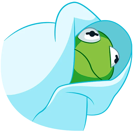 😶‍🌫️ Стикер «Кермит Без Текста» для Telegram