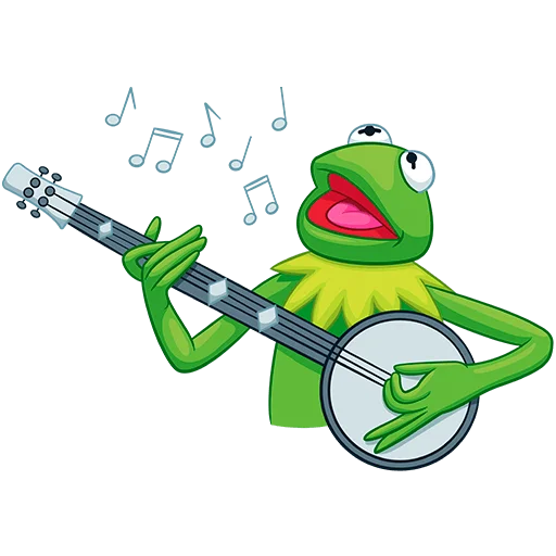 🎸 Стикер «Кермит Без Текста» для Telegram