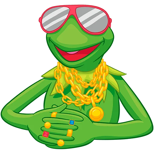 😎 Стикер «Кермит Без Текста» для Telegram