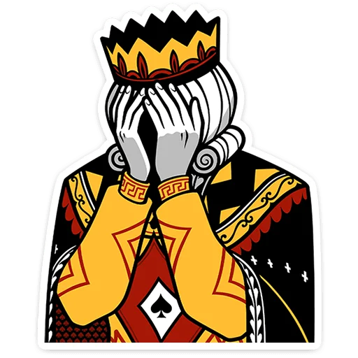 🫣 Стикер «Король Пик» для Telegram
