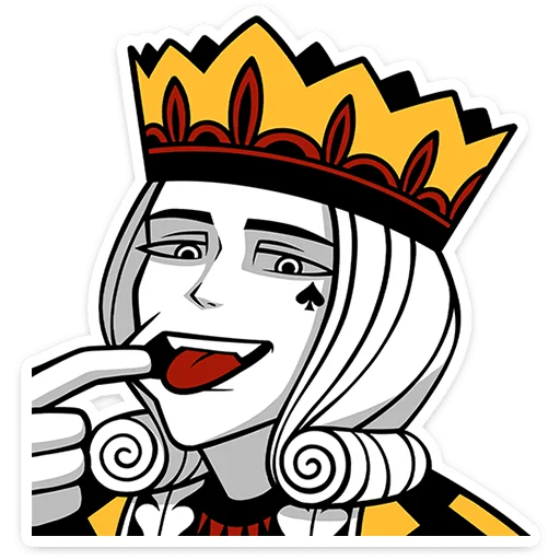 😛 Стикер «Король Пик» для Telegram