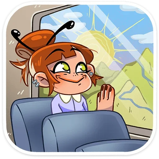 😊 Стикер «Пчелка Ксюша» для Telegram