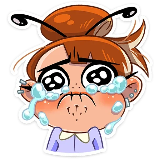 😭 Стикер «Пчелка Ксюша» для Telegram