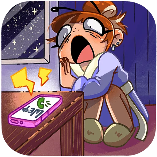 😱 Стикер «Пчелка Ксюша Без Текста» для Telegram