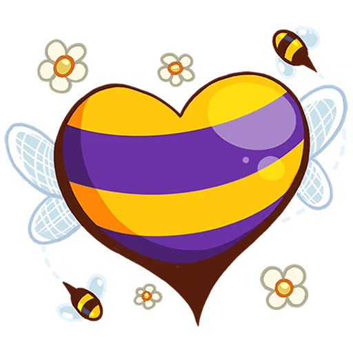 ❤️ Стикер «Пчелка Ксюша Без Текста» для Telegram