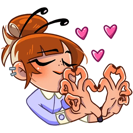 🥰 Стикер «Пчелка Ксюша Без Текста» для Telegram