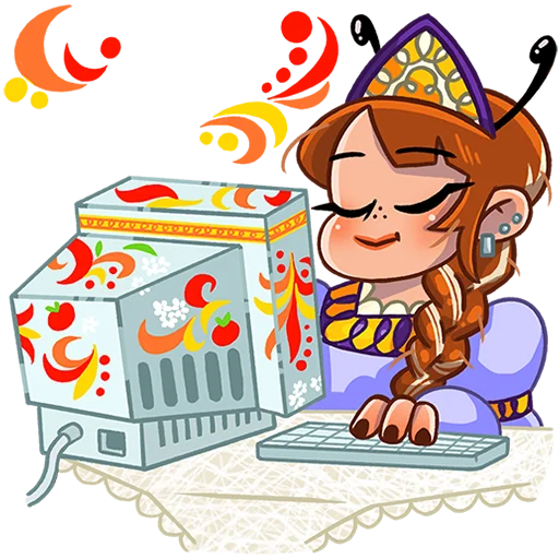 👩‍💻 Стикер «Пчелка Ксюша Без Текста» для Telegram