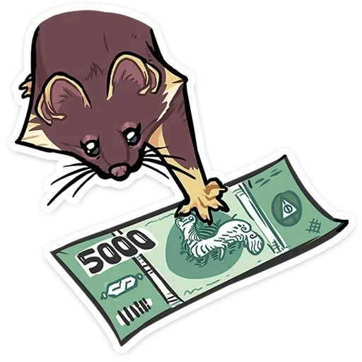 💵 Стикер «Куна» для Telegram