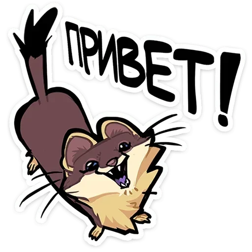 🙋‍♀️ Стикер «Куна» для Telegram