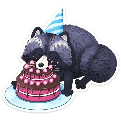 🎂 Стикер «Кусю» для Telegram