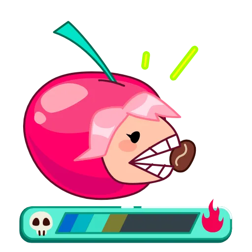 😋 Стикер «Крошка Черри» для Telegram