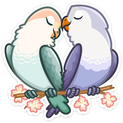 Стикерпак Неразлучники для Telegram