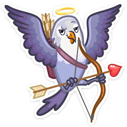 🏹 Стикер «Неразлучники» для Telegram