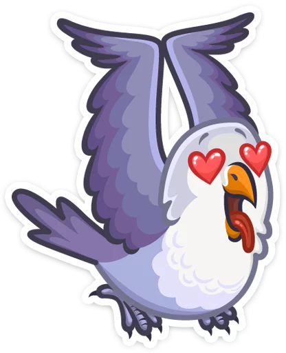 😍 Стикер «Неразлучники» для Telegram