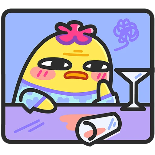 😮‍💨 Стикер «Утя Путя Без Текста» для Telegram