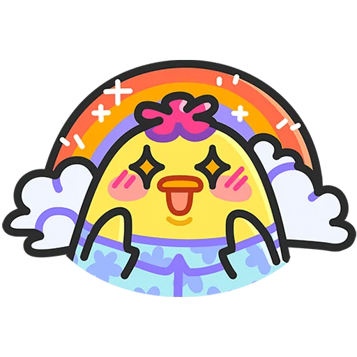 🤩 Стикер «Утя Путя Без Текста» для Telegram