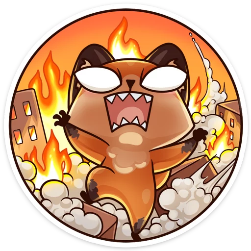 😠 Стикер «Luna» для Telegram