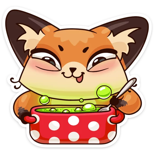 🍜 Стикер «Luna» для Telegram