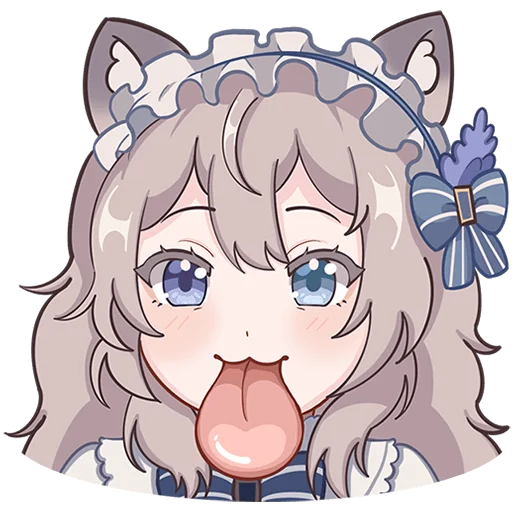 😛 Стикер «Мяути» для Telegram