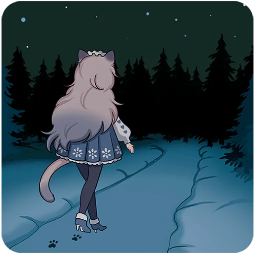 🌌 Стикер «Мяути» для Telegram