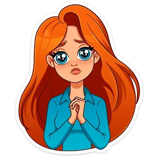🥺 Стикер «Мисс Бомбори» для Telegram