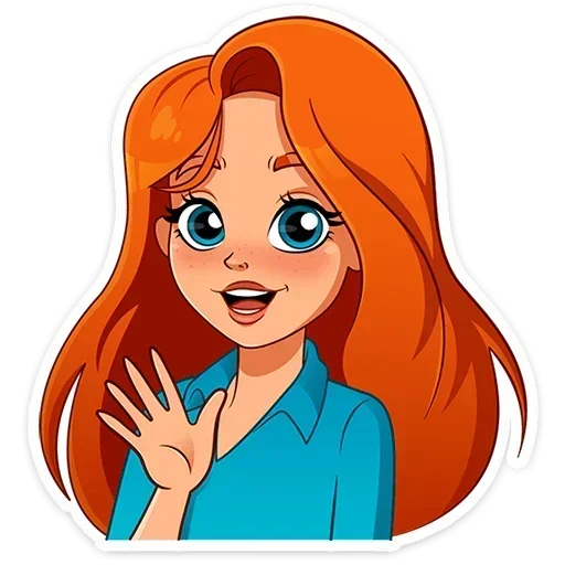 👋 Стикер «Мисс Бомбори» для Telegram