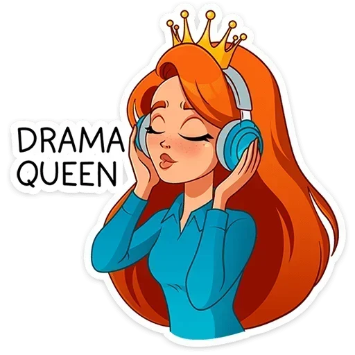 👸 Стикер «Мисс Бомбори» для Telegram