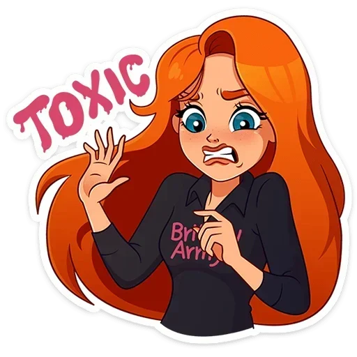 💩 Стикер «Мисс Бомбори» для Telegram