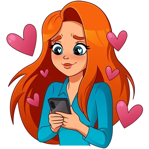 😐 Стикер «Мисс Бомбори Без Текста» для Telegram