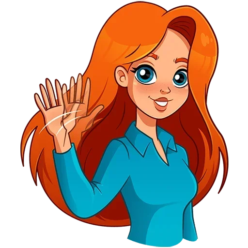 🙋‍♀️ Стикер «Мисс Бомбори Без Текста» для Telegram