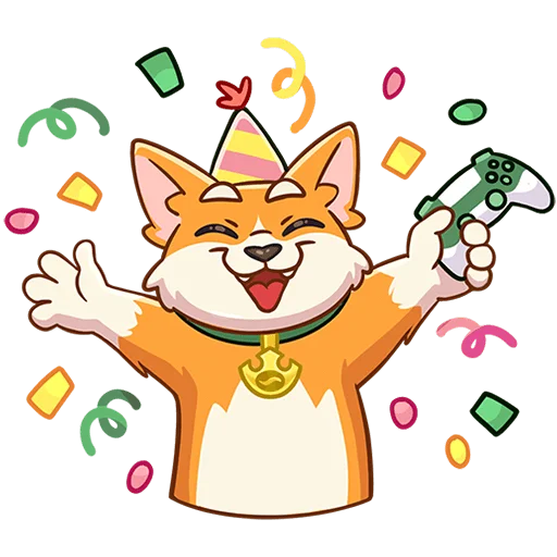 🥳 Стикер «Миксик Без Текста» для Telegram