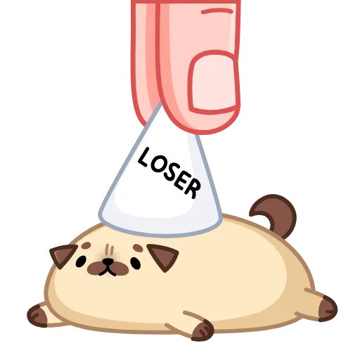 🤪 Стикер «Мопс Моши» для Telegram