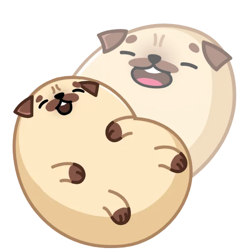 😂 Стикер «Мопс Моши» для Telegram