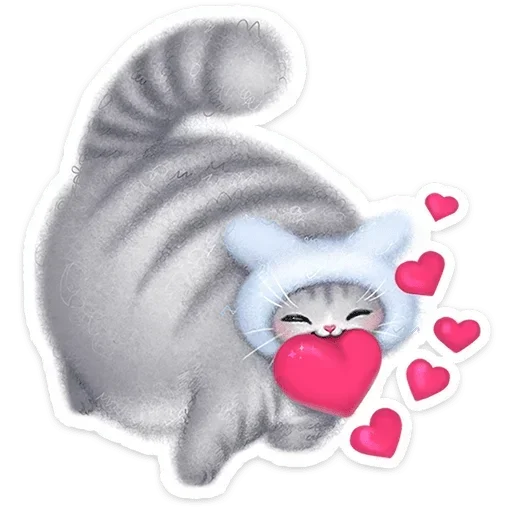 ❤️ Стикер «Мурзик» для Telegram