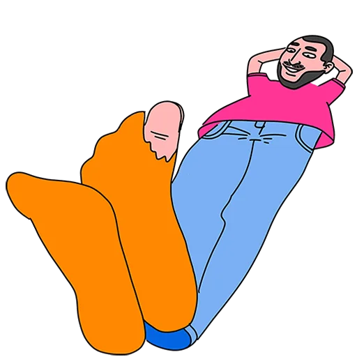 🧦 Стикер «Поговорим по мужски Без текста» для Telegram