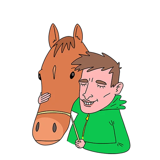 🐎 Стикер «Поговорим по мужски Без текста» для Telegram